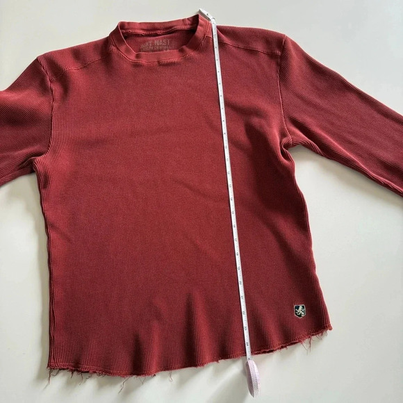 Nat Nast-Thermal-Long Sleeve-Waffle Knit-Pull Over- Burnt Orange-Men’s M - Picture 13 of 14